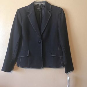 Kasper 6P dressy denim blazer, lined